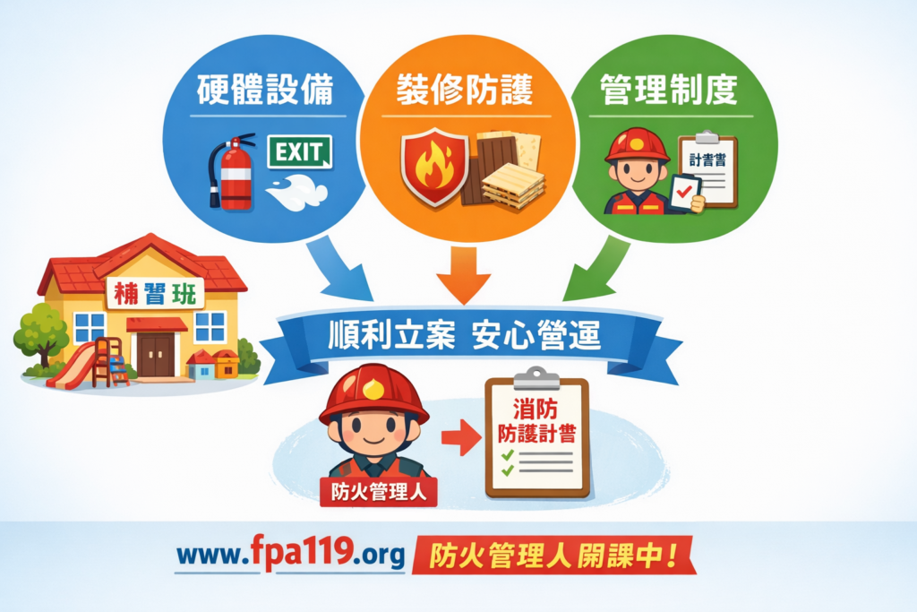 補習班、幼兒園消防要求全攻略
