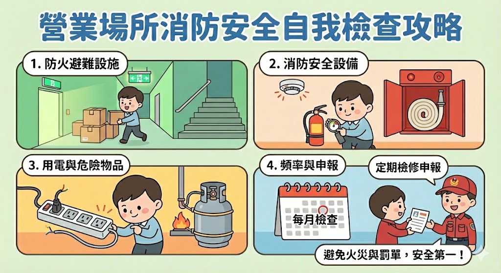 消防安全自我檢查攻略